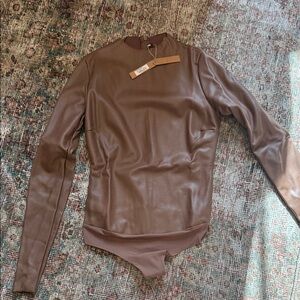 SKIMS Brown Long Sleeve Bodysuit